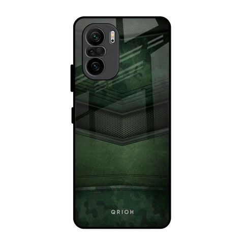 Green Leather Mi 11X Glass Back Cover Online