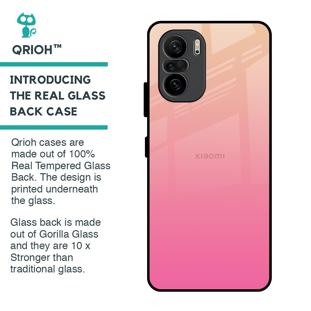 Pastel Pink Gradient Glass Case For Mi 11X