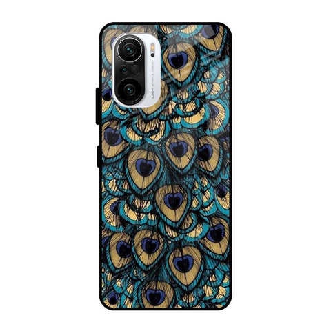 Peacock Feathers Mi 11X Glass Cases & Covers Online