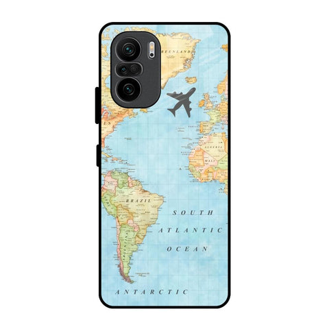 Travel Map Mi 11X Pro Glass Back Cover Online