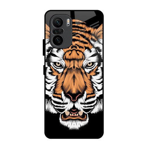 Angry Tiger Mi 11X Pro Glass Back Cover Online