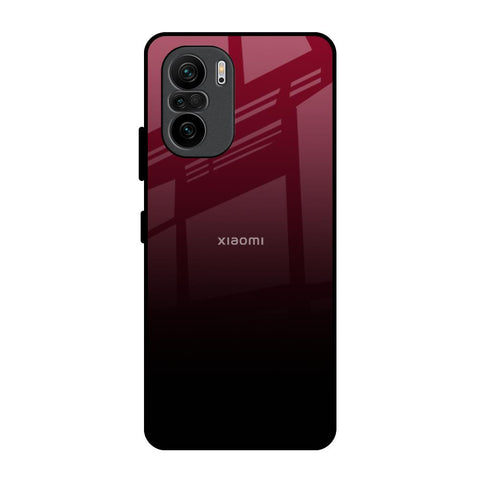 Wine Red Mi 11X Pro Glass Back Cover Online