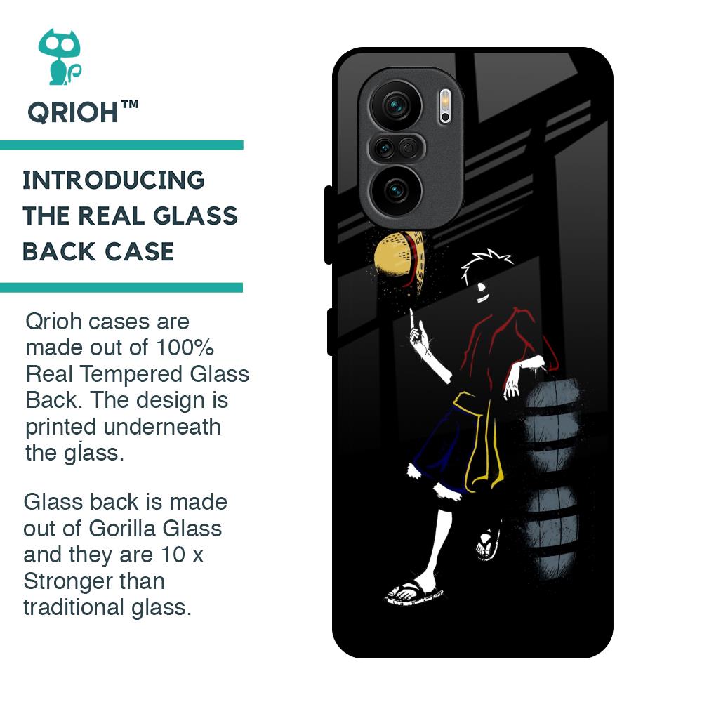 Luffy Line Art Glass Case for Mi 11X Pro