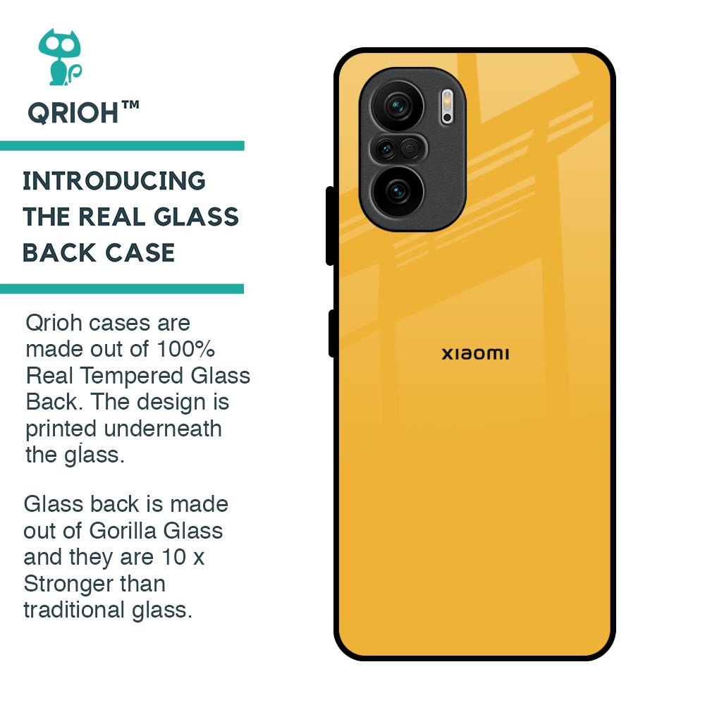 Fluorescent Yellow Glass case for Mi 11X Pro