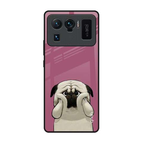 Funny Pug Face Mi 11 Ultra Glass Back Cover Online