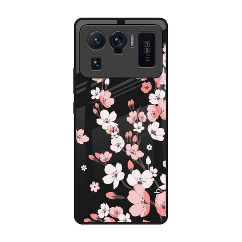 Black Cherry Blossom Mi 11 Ultra Glass Back Cover Online