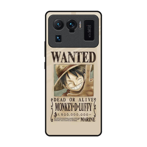 Luffy Wanted Mi 11 Ultra Glass Back Cover Online