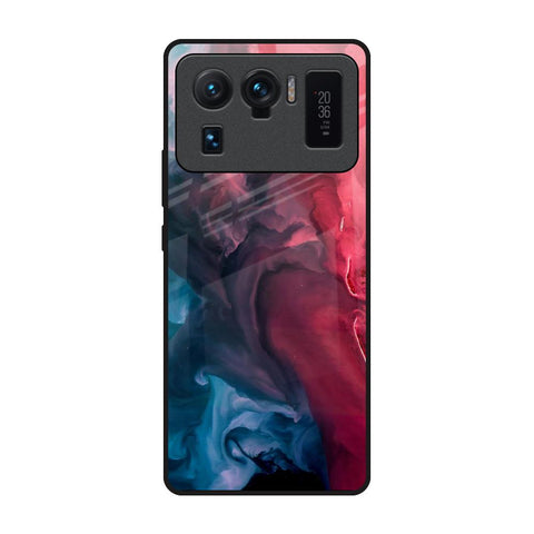 Blue & Red Smoke Mi 11 Ultra Glass Back Cover Online