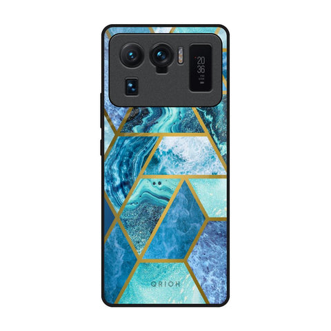 Turquoise Geometrical Marble Mi 11 Ultra Glass Back Cover Online