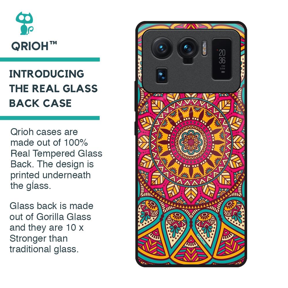 Elegant Mandala Glass Case for Mi 11 Ultra