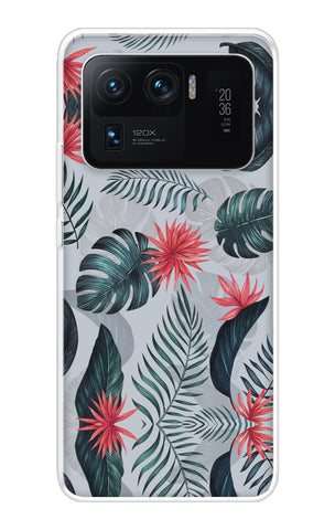 Retro Floral Leaf Mi 11 Ultra Back Cover