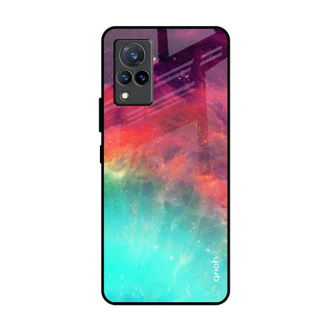 Colorful Aura Vivo V21 Glass Back Cover Online