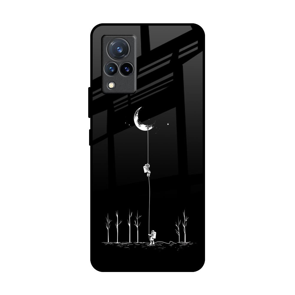 Catch the Moon Vivo V21 Glass Back Cover Online