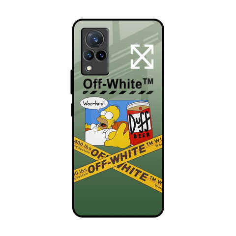 Duff Beer Vivo V21 Glass Back Cover Online