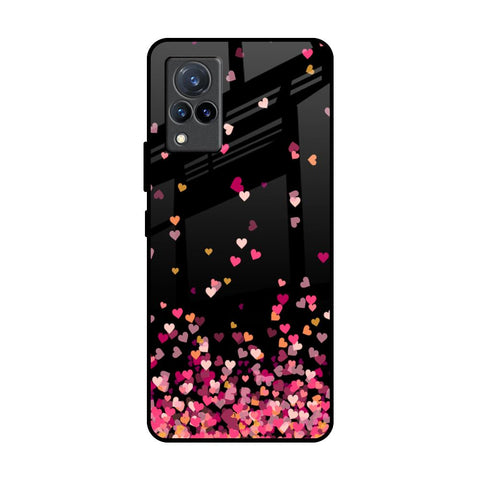 Heart Rain Fall Vivo V21 Glass Back Cover Online