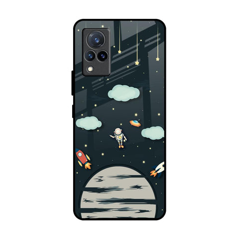 Astronaut Dream Vivo V21 Glass Back Cover Online