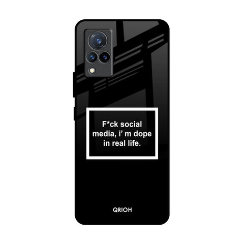 Dope In Life Vivo V21 Glass Back Cover Online
