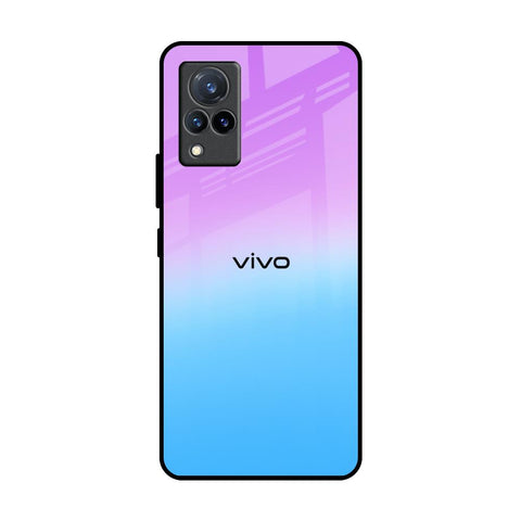 Unicorn Pattern Vivo V21 Glass Back Cover Online