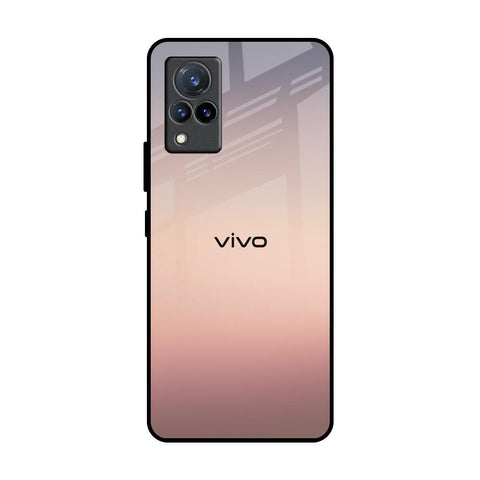 Golden Mauve Vivo V21 Glass Back Cover Online