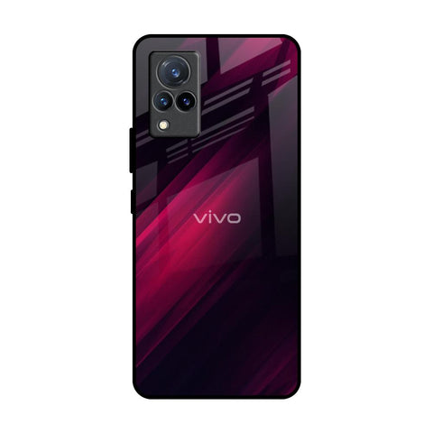 Razor Black Vivo V21 Glass Back Cover Online