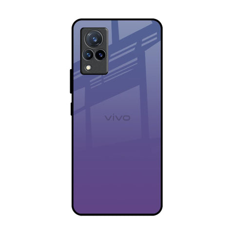 Indigo Pastel Vivo V21 Glass Back Cover Online