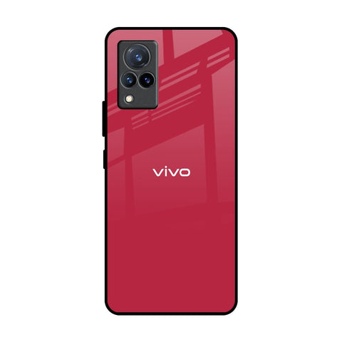 Solo Maroon Vivo V21 Glass Back Cover Online