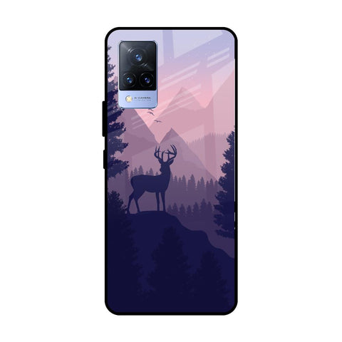 Deer In Night Vivo V21 Glass Cases & Covers Online
