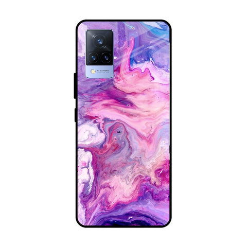 Cosmic Galaxy Vivo V21 Glass Cases & Covers Online