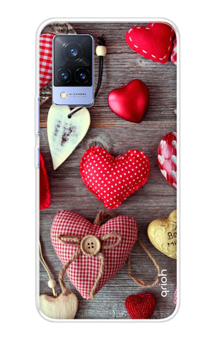 Valentine Hearts Vivo V21 Back Cover