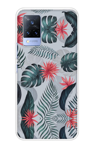 Retro Floral Leaf Vivo V21 Back Cover