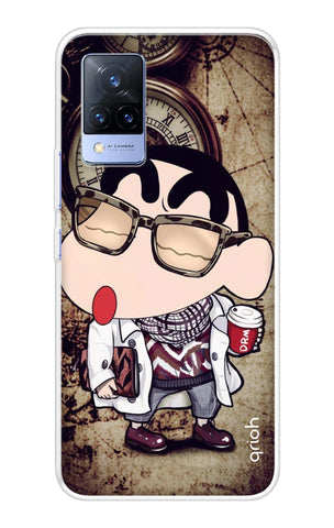 Nerdy Shinchan Vivo V21 Back Cover
