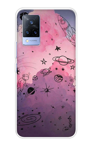 Space Doodles Art Vivo V21 Back Cover