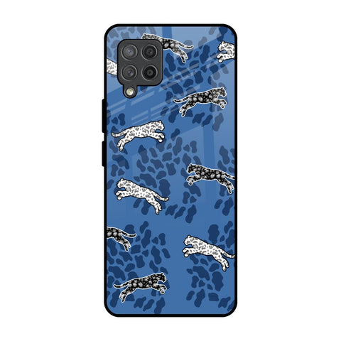 Blue Cheetah Samsung Galaxy M42 Glass Back Cover Online