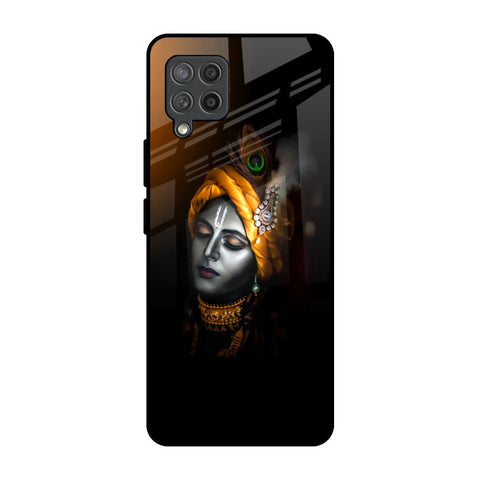 Ombre Krishna Samsung Galaxy M42 Glass Back Cover Online