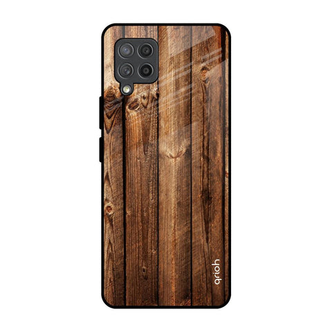 Timber Printed Samsung Galaxy M42 Glass Back Cover Online