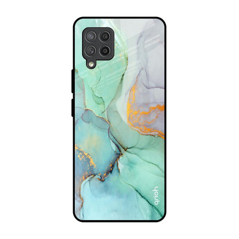 Green Marble Samsung Galaxy M42 Glass Back Cover Online