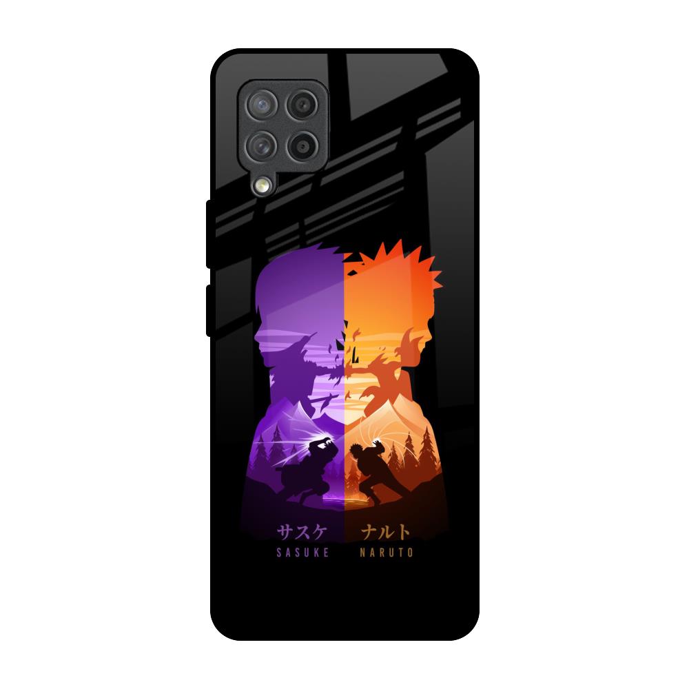 Minimalist Anime Samsung Galaxy M42 Glass Back Cover Online