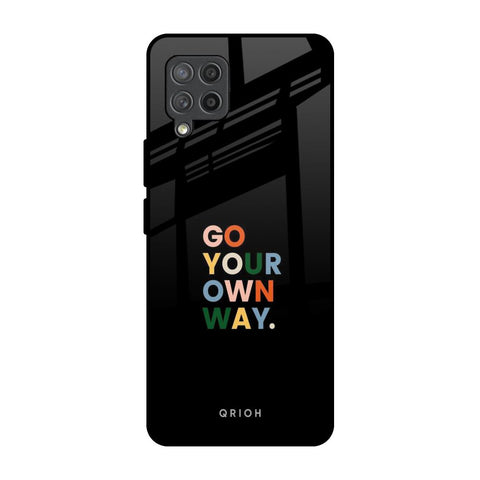 Go Your Own Way Samsung Galaxy M42 Glass Back Cover Online