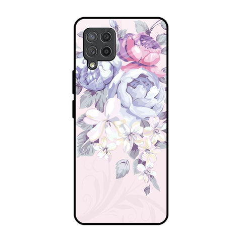Elegant Floral Samsung Galaxy M42 Glass Back Cover Online