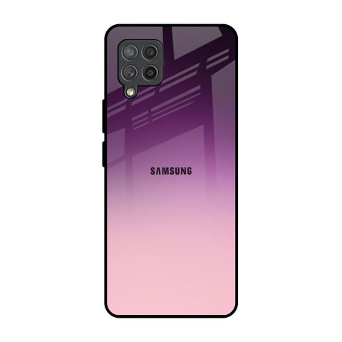 Purple Gradient Samsung Galaxy M42 Glass Back Cover Online