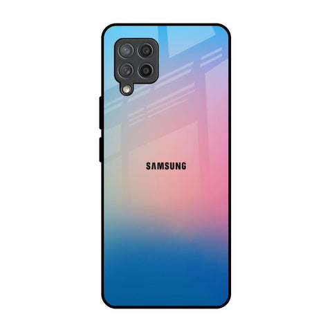 Blue & Pink Ombre Samsung Galaxy M42 Glass Back Cover Online