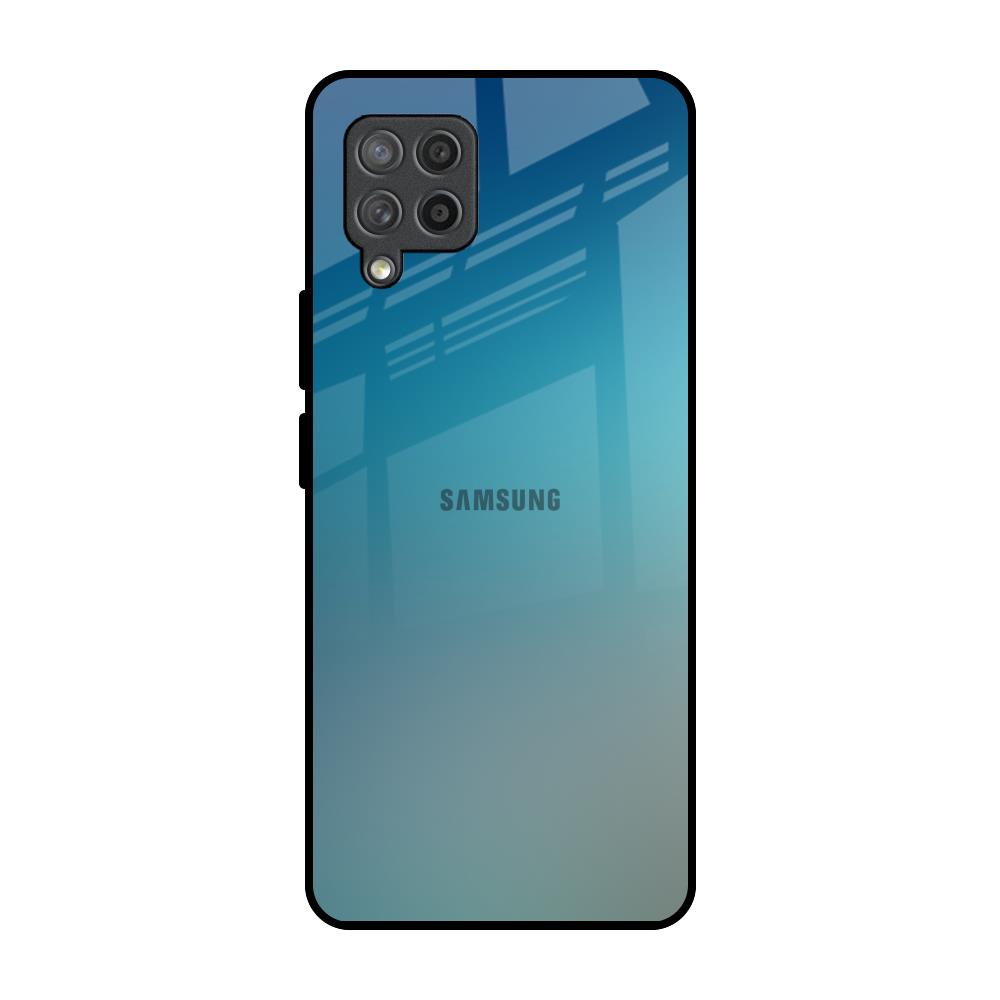 Sea Theme Gradient Samsung Galaxy M42 Glass Back Cover Online