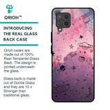 Space Doodles Glass Case for Samsung Galaxy M42
