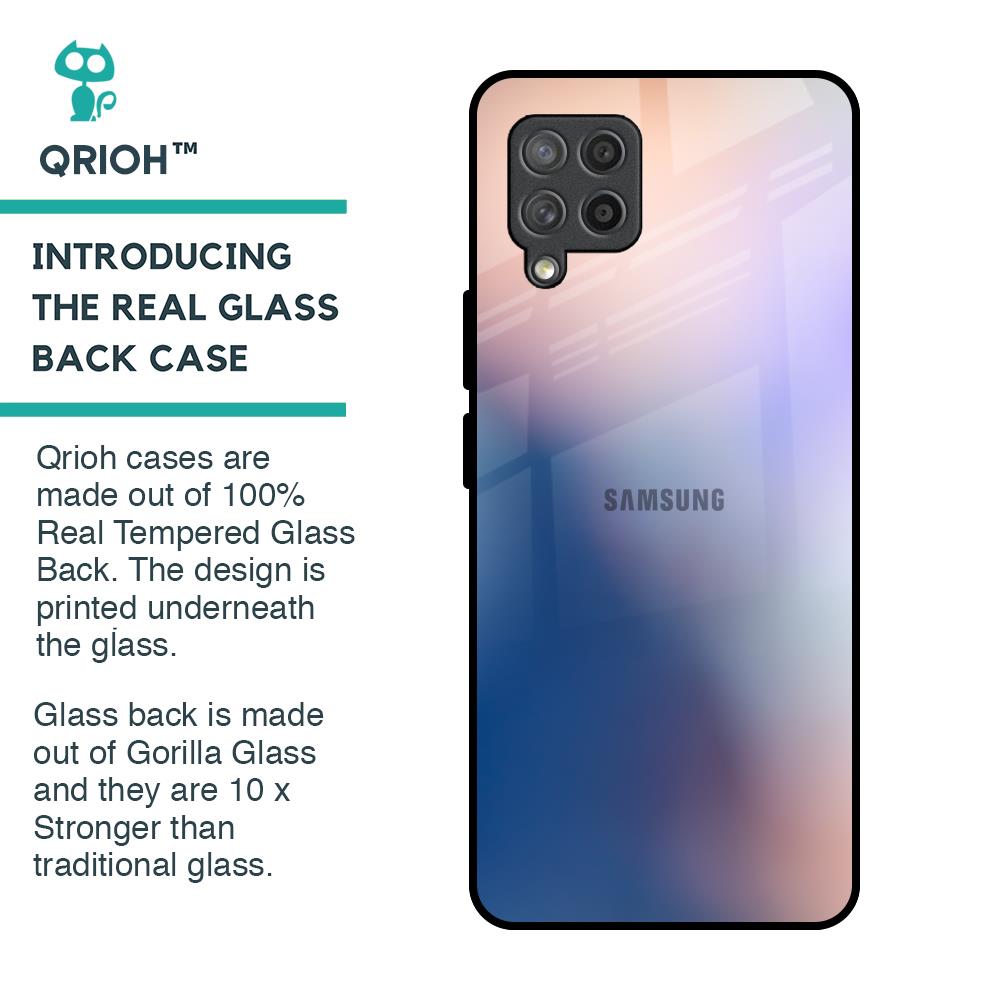 Blue Mauve Gradient Glass Case for Samsung Galaxy M42