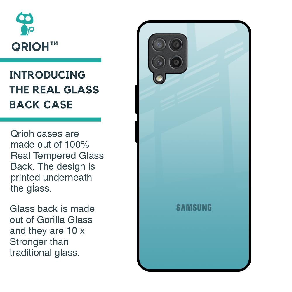 Arctic Blue Glass Case For Samsung Galaxy M42