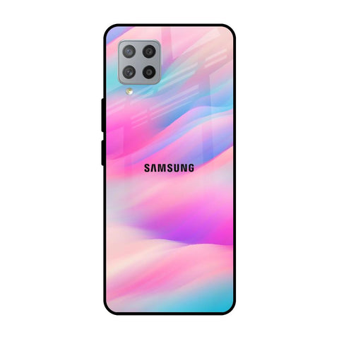 Colorful Waves Samsung Galaxy M42 Glass Cases & Covers Online