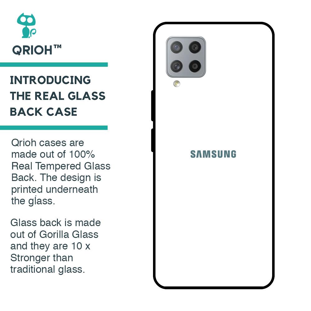 Arctic White Glass Case for Samsung Galaxy M42