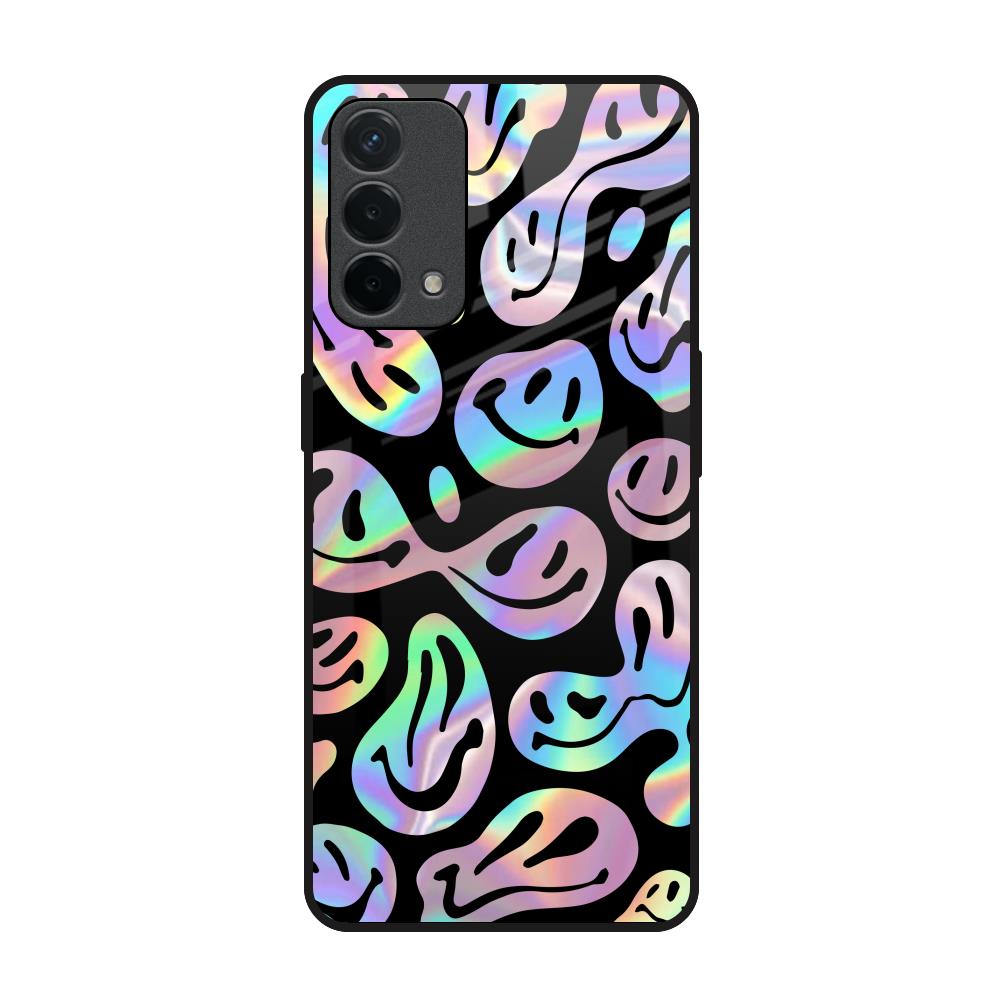Acid Smile Oppo A74 Glass Back Cover Online