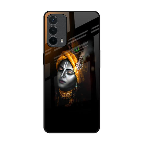 Ombre Krishna Oppo A74 Glass Back Cover Online