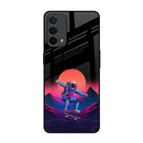 Retro Astronaut Oppo A74 Glass Back Cover Online